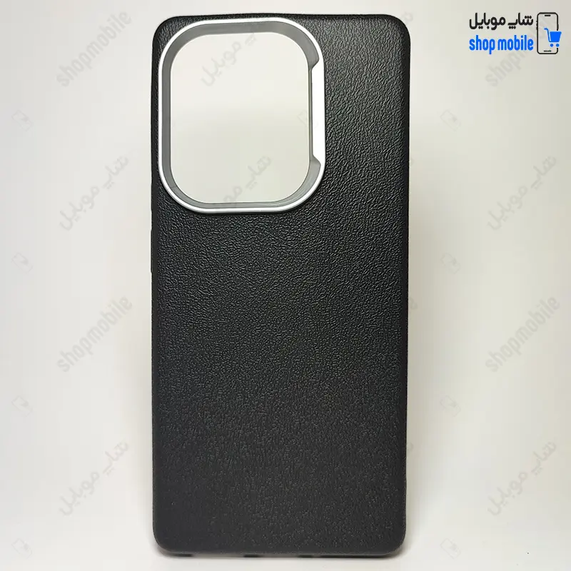 قاب گوشی شیائومی ردمی نوت 13 پرو 4G (کاور ساده طرح چرمی رنگ مشکی)