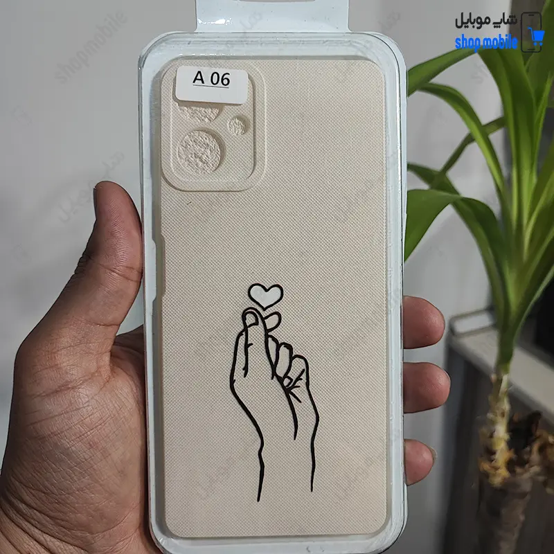 قاب گوشی سامسونگ گلکسی A06 (کاور فانتزی مدل ژله ای سوزنی طرح قلب)