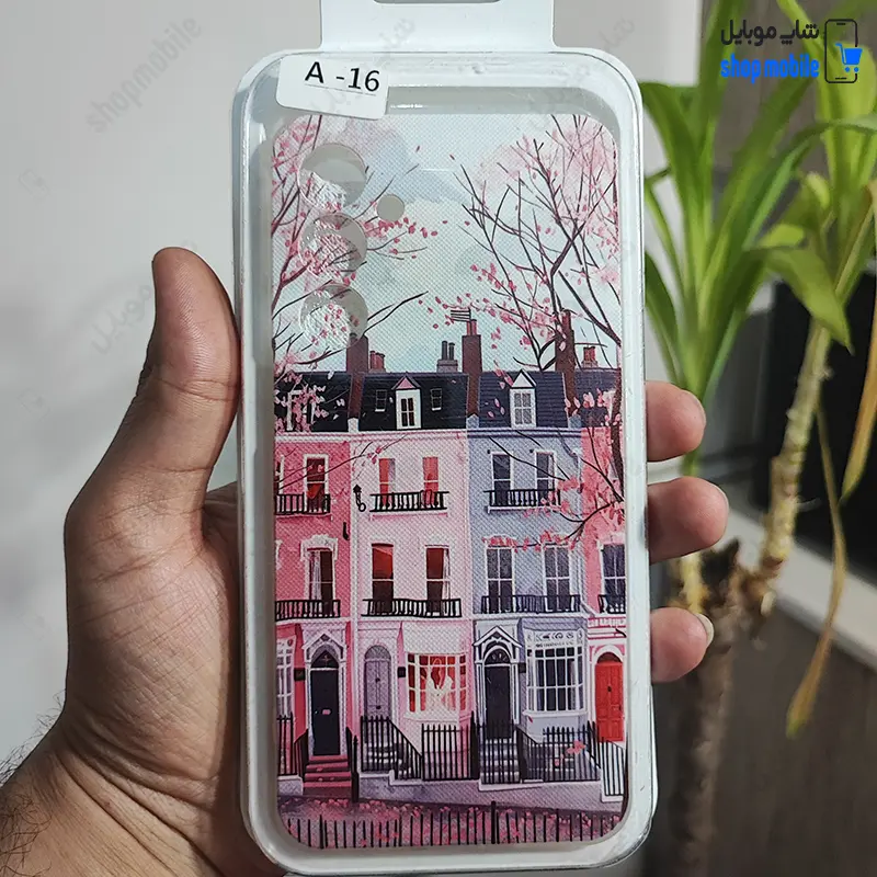 قاب گوشی سامسونگ گلکسی A16 (کاور فانتزی مدل ژله ای سوزنی طرح عمارت)