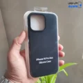 قاب گوشی آیفون 16 پرو مکس (کاور سیلیکونی پاک کنی اورجینال رنگ مشکی)