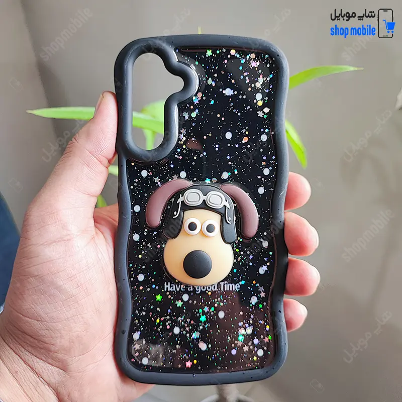 قاب گوشی سامسونگ گلکسی A54 (کاور عروسکی موجی شاین دار طرح بیتزر)