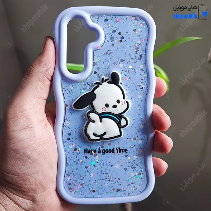 قاب گوشی سامسونگ گلکسی A54 (کاور عروسکی موجی شاین دار طرح پوچاکو)