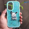 قاب گوشی سامسونگ گلکسی A56 (کاور عروسکی موجی شاین دار طرح پوچاکو رنگ سبز)