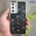 قاب گوشی سامسونگ گلکسی S24 FE (کاور رزینی برجسته طرح پاپیون رنگ مشکی)