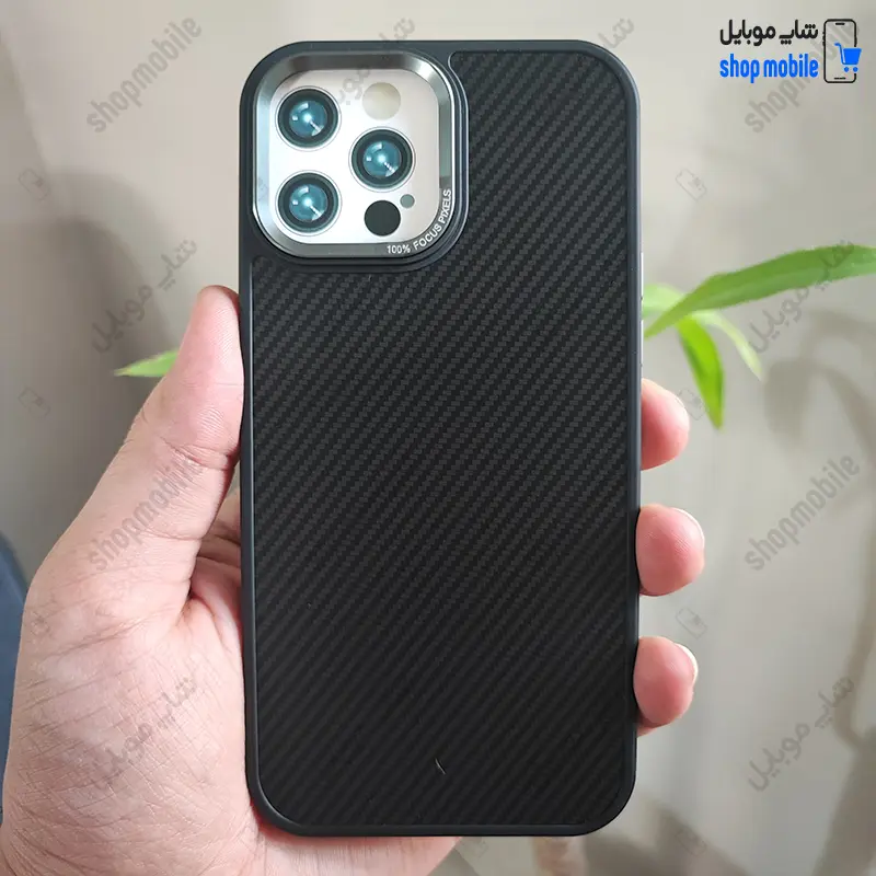 قاب گوشی آیفون 11 پرو مکس (کاور اورجینال Fashion Case طرح پیکسلی رنگ مشکی و خاکستری)