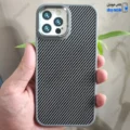 قاب گوشی آیفون 13 پرو مکس (کاور اورجینال Fashion Case طرح پیکسلی رنگ مشکی و طوسی)