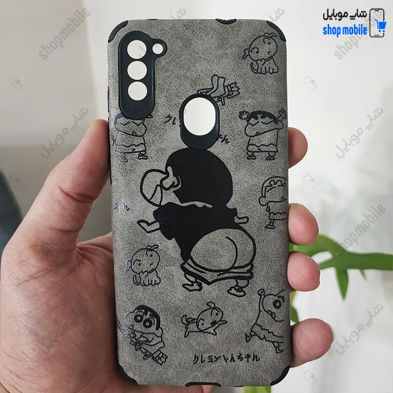 قاب گوشی سامسونگ گلکسی A11 M11 (کاور عروسکی طرح چرم مدل Shin-Chan)