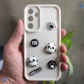 قاب گوشی سامسونگ گلکسی A35 (کاور عروسکی فانتزی طرح Hello Panda رنگ شیری)