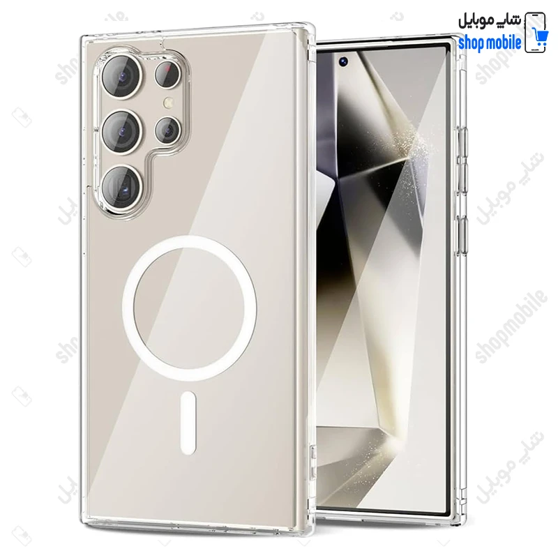 قاب گوشی سامسونگ گلکسی S25 اولترا (کاور مگ سیف شفاف مدل Clear Case Magnetic)