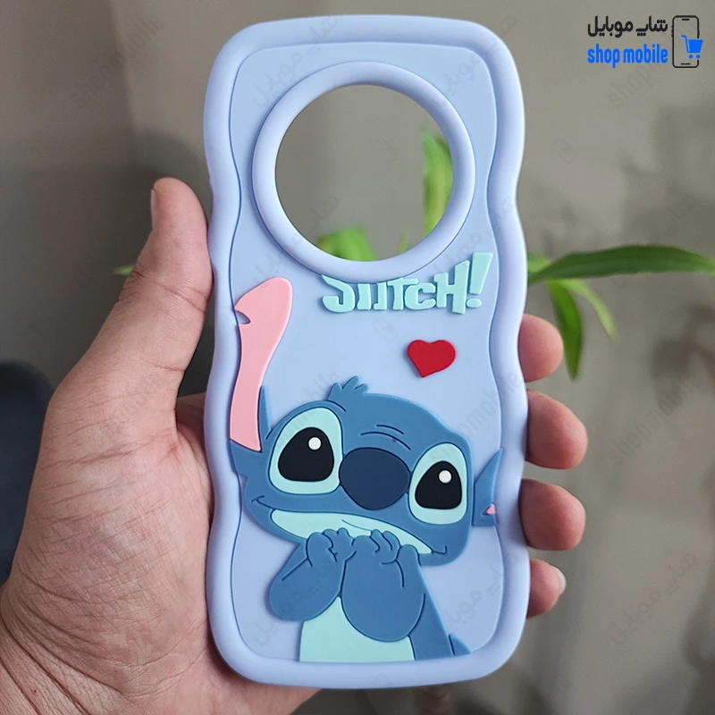 قاب گوشی شیائومی ردمی 14C پوکو C75 (کاور عروسکی موج دار طرح Stitch)