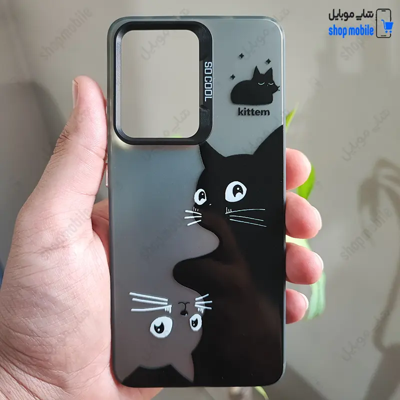 قاب گوشی شیائومی پوکو X7 پرو (کاور فانتزی So Cool طرح گربه های مشکی و طوسی)