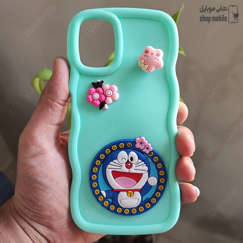 قاب گوشی سامسونگ گلکسی A06 (کاور عروسکی اسپینردار موجی طرح گربه نره)