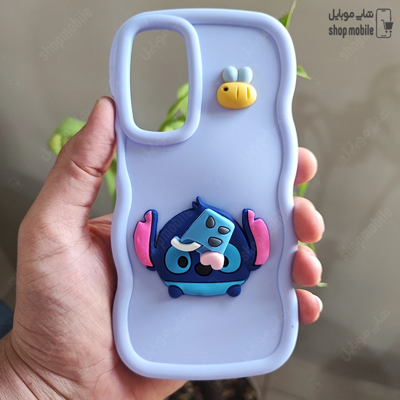 قاب گوشی سامسونگ گلکسی A16 (کاور عروسکی اسپینردار موجی طرح Stitch)