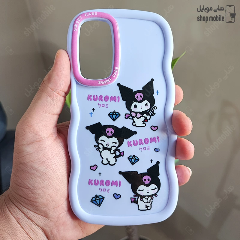 قاب گوشی سامسونگ گلکسی A16 (کاور عروسکی موج دار طرح Kuromi)