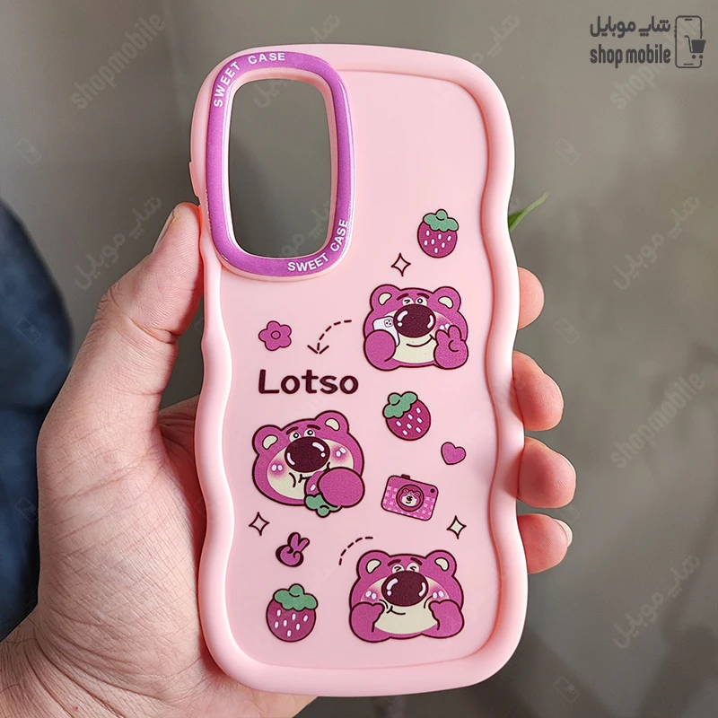 قاب گوشی سامسونگ گلکسی A16 (کاور عروسکی موج دار طرح خرس لوتسو)