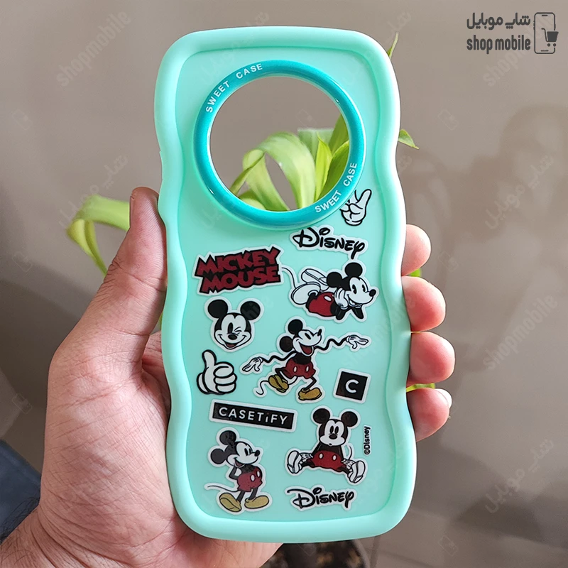 قاب گوشی شیائومی ردمی 14C پوکو C75 (کاور عروسکی موج دار طرح Mickey Mouse)