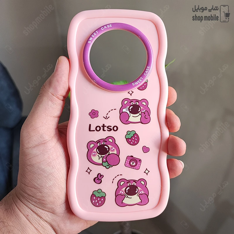 قاب گوشی شیائومی ردمی 14C پوکو C75 (کاور عروسکی موج دار طرح خرس لوتسو)