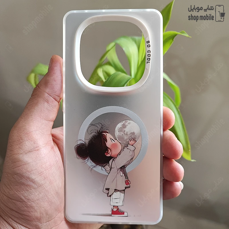 قاب گوشی شیائومی ردمی نوت 14 پرو 4G (کاور سوکول طرح مگ سیف مدل دختر و ماه)