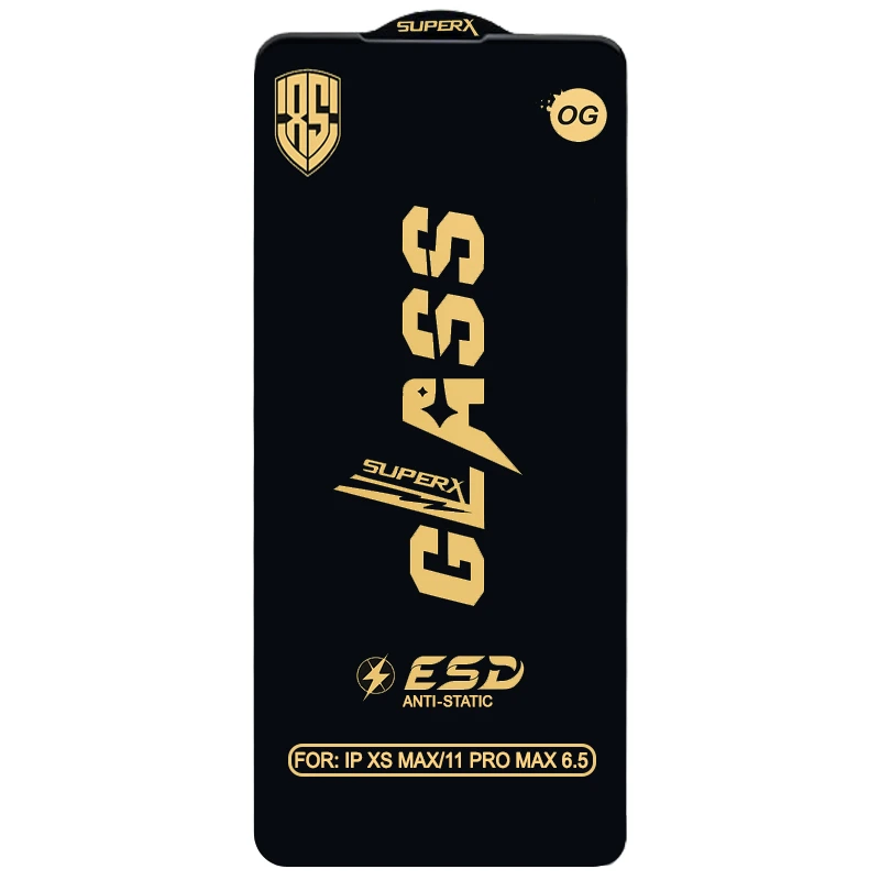 گلس گوشی آیفون XS MAX (گلس شیشه ای Anti Static مدل OG Super X)