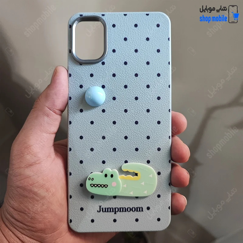 قاب گوشی سامسونگ گلکسی A05 (کاور عروسکی Jumpmoon طرح تمساح رنگ طوسی)
