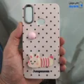 قاب گوشی سامسونگ گلکسی A10s (کاور عروسکی Jumpmoon طرح پیشی رنگ گلبهی)