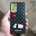 قاب گوشی سامسونگ گلکسی A13 4G/5G (کاور عروسکی Jumpmoon طرح هاپو رنگ مشکی با گوی قرمز)