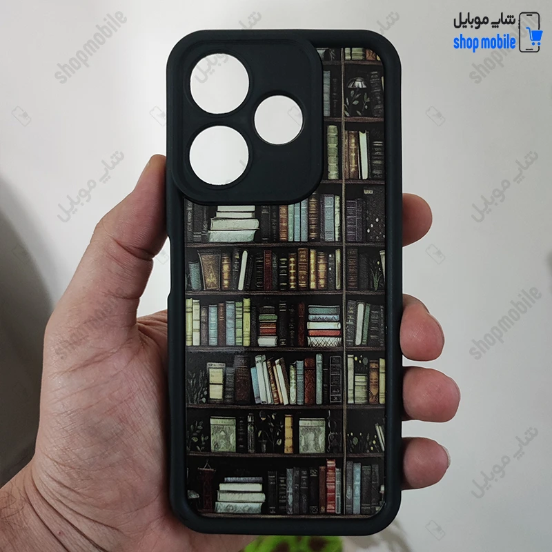 قاب گوشی شیائومی ردمی 13 / ردمی 13X / پوکو M6 4G (کاور Solid Case طرح کتابخانه)