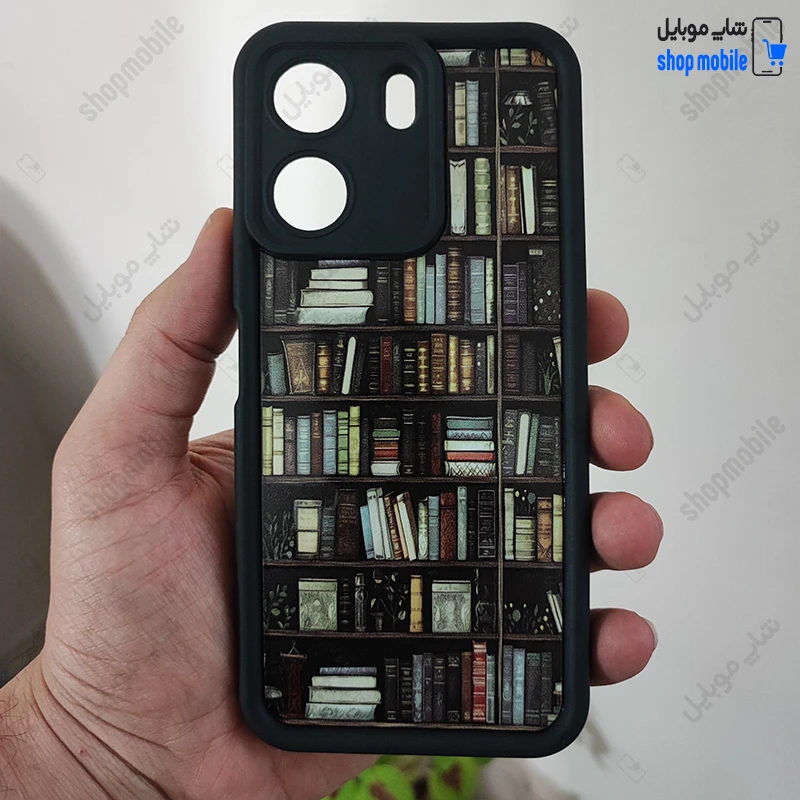 قاب گوشی شیائومی ردمی 13C 4G / پوکو C65 (کاور Solid Case طرح کتابخانه)