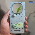 قاب گوشی شیائومی ردمی نوت 14 پرو 4G (کاور عروسکی Jumpmoon طرح تمساح رنگ طوسی)