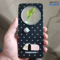 قاب گوشی شیائومی ردمی نوت 14 پرو 4G (کاور عروسکی Jumpmoon طرح هاپو رنگ مشکی با گوی طوسی)