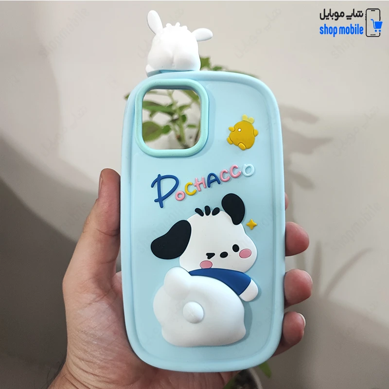 قاب گوشی آیفون 11 (کاور سیلیکونی پاک کنی مدل عروسکی کیوت طرح پوچاکو)