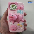 قاب گوشی آیفون 13 / آیفون 14 / آیفون 15 (کاور سیلیکونی پاک کنی مدل عروسکی کیوت طرح Pig)