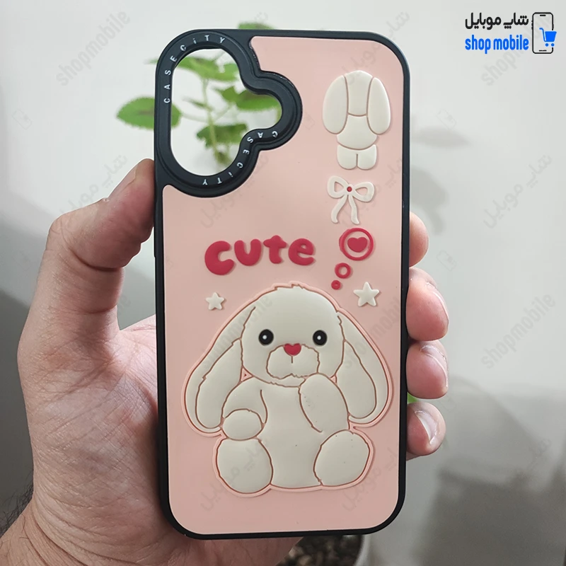 قاب گوشی آیفون 16 (کاور Case City طرح خرگوش Cute)