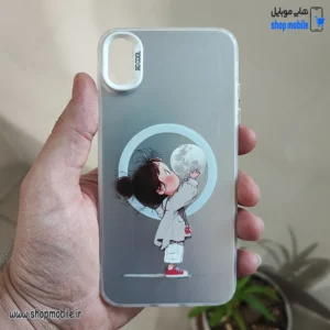 قاب گوشی آیفون XS MAX (کاور سوکول طرح مگ سیف مدل دختر و ماه)