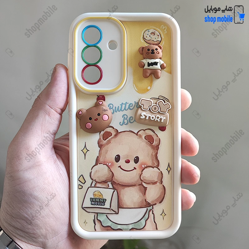 قاب گوشی سامسونگ گلکسی A05S (کاور Solid مدل عروسکی طرح Bear)
