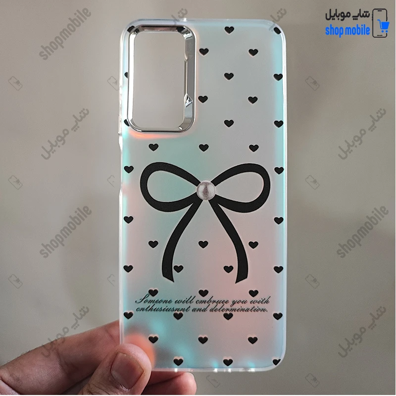 قاب گوشی سامسونگ گلکسی A05S (کاور هولوگرامی فانتزی طرح پاپیون و قلب)