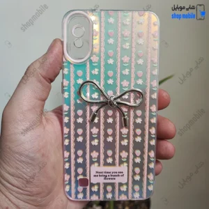قاب گوشی سامسونگ گلکسی A10 M10 (کاور هولوگرامی فانتزی طرح پاپیون و گل و توت فرنگی)