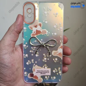 قاب گوشی سامسونگ گلکسی A10 M10 (کاور هولوگرامی فانتزی طرح پاپیون، گل و تدی)