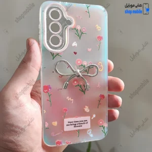 قاب گوشی سامسونگ گلکسی A26 (کاور هولوگرامی فانتزی طرح پاپیون و گل های رنگی)