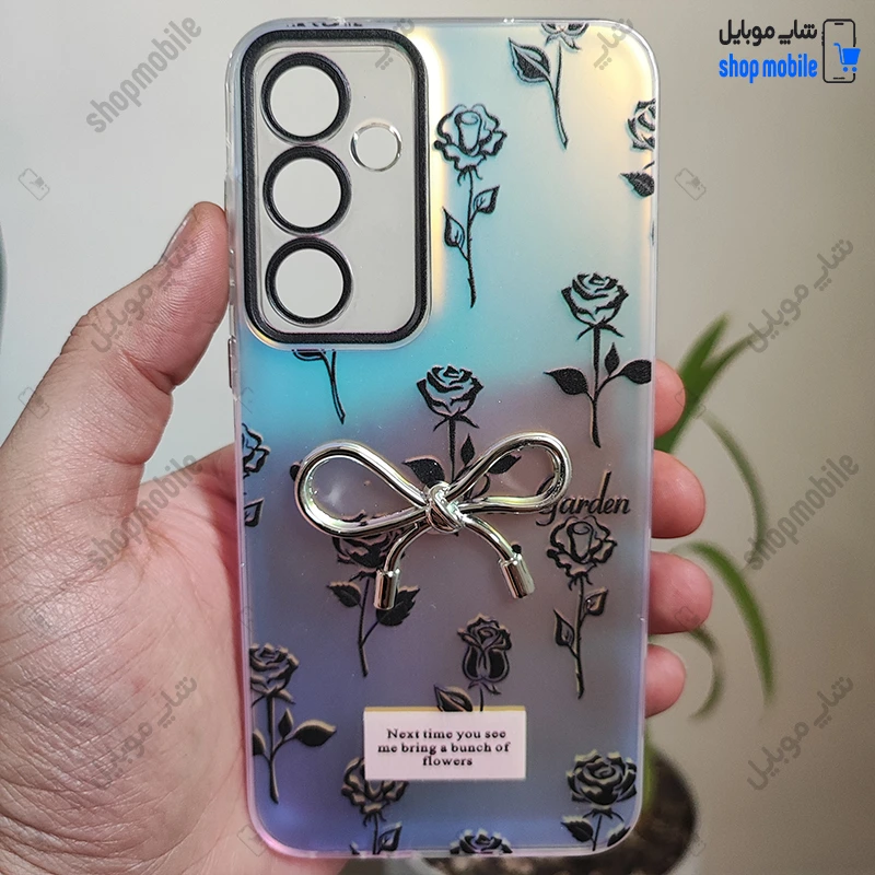 قاب گوشی سامسونگ گلکسی S24 FE (کاور هولوگرامی فانتزی طرح پاپیون و Rose Garden)