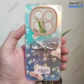 قاب گوشی شیائومی ردمی نوت 14 پرو 4G (کاور هولوگرامی فانتزی طرح پاپیون، گل و تدی)