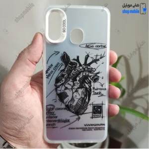 قاب گوشی سامسونگ گلکسی A20 A30 (کاور فانتزی So Cool طرح آناتومی قلب Silver)