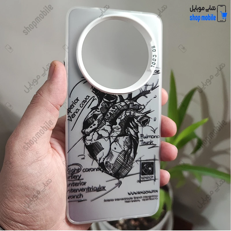 قاب گوشی شیائومی ردمی 14C - ردمی A4 - پوکو C75 (کاور فانتزی So Cool طرح آناتومی قلب Silver)