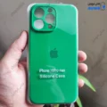 قاب گوشی آیفون 16 پرو مکس (کاور سیلیکونی پاک کنی اورجینال رنگ سبز)