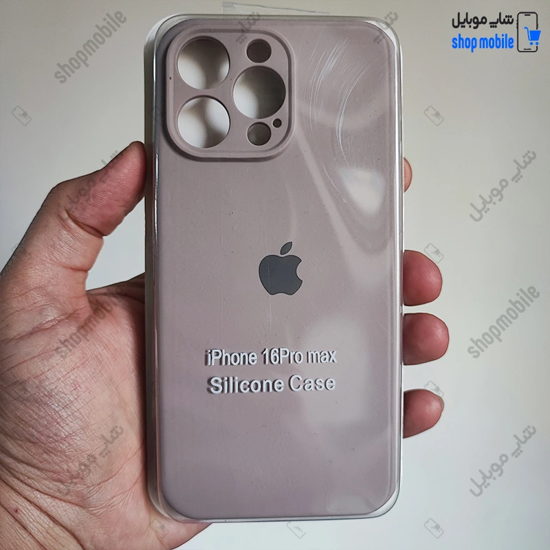 قاب گوشی آیفون 16 پرو مکس (کاور سیلیکونی پاک کنی اورجینال کد 22101)