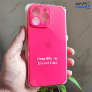 قاب گوشی آیفون 16 پرو مکس (کاور سیلیکونی پاک کنی اورجینال کد 22111)
