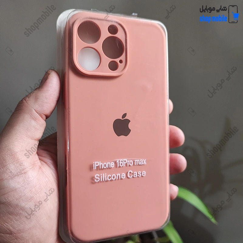 قاب گوشی آیفون 16 پرو مکس (کاور سیلیکونی پاک کنی اورجینال کد 22121)