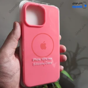 قاب گوشی آیفون 16 پرو مکس (کاور سیلیکونی پاک کنی اورجینال کد 22124)