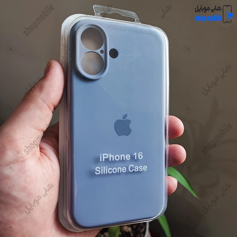 قاب گوشی آیفون 16 (کاور سیلیکونی پاک کنی اورجینال کد 22160)