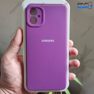 قاب گوشی سامسونگ گلکسی A05 (کاور سیلیکونی های کپی داخل موکتی رنگ ارغوانی)